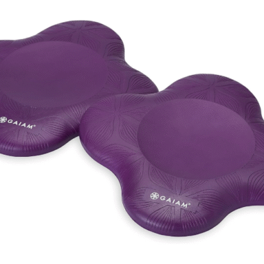 Gaiam Yoga-Knieschoner (2er-Set) – Yoga-Requisiten und Zubehör für Damen/Herren, Kissen, Knie