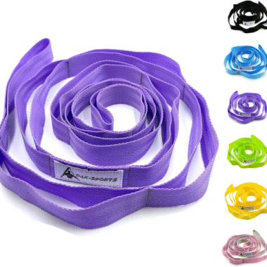 Dehnungsgurt Yogagurt mit Schlaufen, Stretchgurte für die Physiotherapie